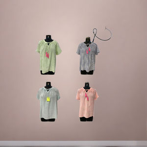 Robe moulante sans manches en coton-viscose de qualité supérieure, élégante, de créateur, col en V, pour soirée d'été, taille naturelle, lavable, style Kurti - Product Image 4