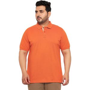 Polo transpirable de manga corta de algodón 100% de fabricante para hombre, Polo informal de talla grande con patrón sólido, camiseta OEM - Product Image 1