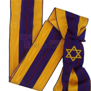 Regalia Masónica, Masonería, OES, Dama Digna, Orden de la Estrella del Este, Echarpe Completa, Echarpe AM o Echarpe PM, Logotipo Personalizado, Imán, Lavable - Product Image 2