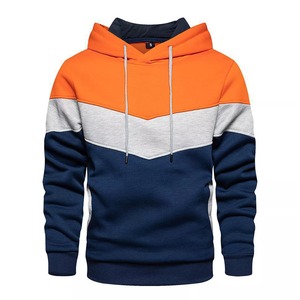 Đại học Varsity hoodie quá khổ Áo Thun thư vá trùm đầu áo Retro khuôn viên mặc thêu thiết kế thời trang dạo phố giản dị - Product Image 3