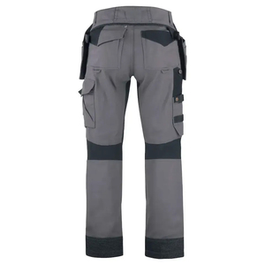 Pantalones Cargo de trabajo para hombre, tela de lona duradera, secado rápido, transpirable, tiro medio, Ajuste Recto, protección de rodilla para construcción - Product Image 2