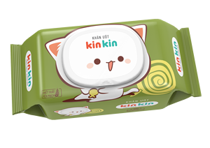 Toallitas de limpieza para bebés antibacterianas no tejidas de 100 piezas ecológicas KINKIN para prevención de erupciones hechas en Vietnam - Product Image 2