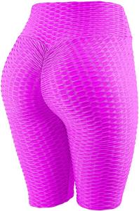 Short de cyclisme pour filles à bas prix | Short de sport fleuri extensible à taille haute pour femmes Spandex écologique - Product Image 6