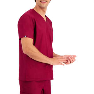 Ensemble d'uniformes médicaux d'été pour hommes : Blouse anti-plis et pantalon jogger pour clinique, hôpital et soins infirmiers - Product Image 2