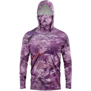 เสื้อฮู้ดสำหรับตกปลาผ้าโพลีเอสเตอร์100% แห้งเร็วระบายอากาศได้ดีชุดตกปลา - Product Image 1