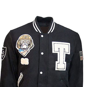 Chaquetas Varsity de Alta Calidad para Hombre, Precio al por Mayor, Cómodas, Premium, Diseño Único, Chaquetas Varsity con Mangas de Cuero - Product Image 4