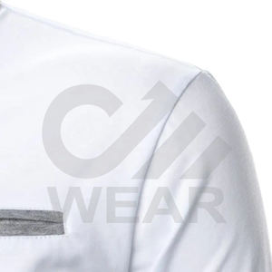 Camisetas de manga larga con cuello levantado para hombre, Polo de color contrastante de tela - Product Image 6