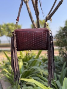High Quality Hand Tooled Leather <b>Fringe</b> Handbag Real Leather Handmade Carving Tooling <b>Fringe</b> Sling <b>Bag</b> Stylish <b>Bags</b> for Women - Product Image 4