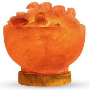 Haute qualité 100% pur naturel rose sel de l'Himalaya lampe lampes de table de luxe sculpté conception animale bol écologique artisanat naturel - Product Image 1