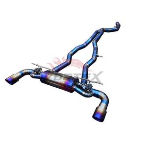 Embouts d'échappement en alliage de titane de haute qualité OEM, soupape de moteur, son variable agressif/doux, finition bleu brûlé pour TOYOTA SUPRA A90 - Product Image 4