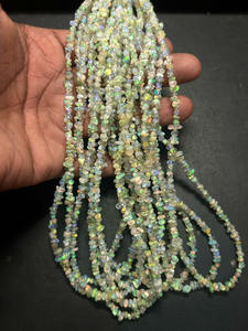 Piedras preciosas en bruto de ópalo de fuego etíope, cuentas de piedra Natural para hacer collares, cuentas únicas de ópalo de fuego - Product Image 6