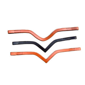 Brida de caballo de cuero de alta calidad Browbands Canal vacío personalizable Tallas V y estilo de onda - Product Image 1