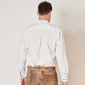 Chemise à col rabattu 2025 à manches longues, style bavarois allemand pour l'Oktoberfest, en coton, avec doublure intérieure, service OEM - Product Image 4