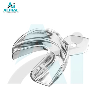 Bandejas de impresión para implantes dentales manuales de acero inoxidable ALMAC OEM, instrumentos quirúrgicos para impresión dental con logotipo personalizado - Product Image 6