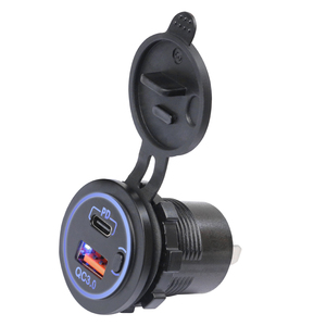 Cargador USB para Auto/Barco/Marina de 12V 24V 48W con Doble Puerto USB C PD 30W QC3.0 y Interruptor - Product Image 3