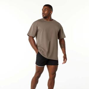 Camisetas Extra Grandes para Hombre en Oferta, Transpirables, de Secado Rápido, Mezcla de Algodón y Poliéster, Logotipo Personalizado, Ligeras, Moda Urbana - Product Image 4