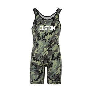 Customized Factory Wholesale Weightlifting Uniform High Quality Professional Weightlifting Uniforms <b>Men's</b> Wrestling <b>Singlets</b> - Product Image 1