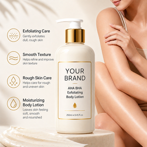 Loción Corporal Exfoliante AHA BHA de Marca Privada OEM, Loción Corporal Suavizante e Hidratante - Product Image 1