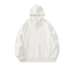 Sweat à capuche en molleton de coton lourd de luxe pour femmes, logo personnalisé brodé, imprimé, vêtements décontractés d'hiver, tissu tricoté à capuche avant - Product Image 5