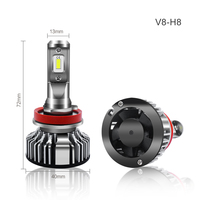 V8 H9 H11 H8 Future 30000LM ampoule LED 65W haute luminosité 6000K blanc froid IP68 étanche halogène mise à niveau