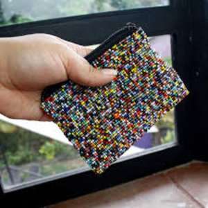 Porte-monnaie en perles fait main de qualité supérieure avec petite pochette zippée pour filles, style bohème, article cadeau, utilisation pour la vente en gros - Product Image 3