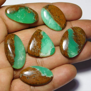 <b>Natural</b> Boulder Chrysoprase Loose <b>Stone</b> for Jewelry Making Perfect Gemstone for Artesian <b>Natural</b> Pattern - Product Image 1
