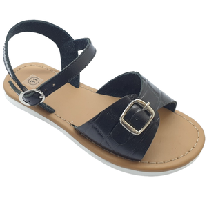 สาวฤดูร้อนชายหาดหัวเข็มขัดสายรัดรองเท้าแตะเด็กที่กำหนดเองรองเท้าแตะหนังแท้รองเท้าแตะสำหรับสาวๆในหนัง OEM ที่กำหนดเอง - Product Image 1