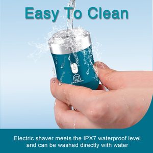 Afeitadora Eléctrica para Hombre, Mini Afeitadora Rotativa con Batería de Larga Duración, Triple Cuchilla, Resistente al Agua IPX7, Tamaño de Viaje para Casa, Auto y RV - Product Image 6