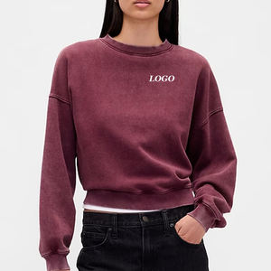 Sudadera para Mujer con Servicio OEM, Cuello Redondo, Precio al por Mayor para Compradores al por Mayor, Mangas Largas, Corte Holgado, Precio Económico 2026 - Product Image 1