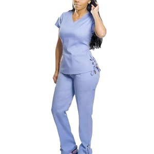 Venta al por mayor de ropa de mujer personalizada conjuntos de ropa médica uniforme médico enfermera conjuntos Unisex más cómodo - Product Image 1