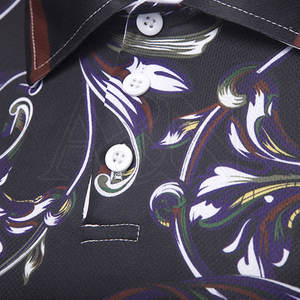 เสื้อโปโลชายพิมพ์ลายซับลิเมชันบริการ OEM ออกแบบโลโก้ของคุณเอง - Product Image 5