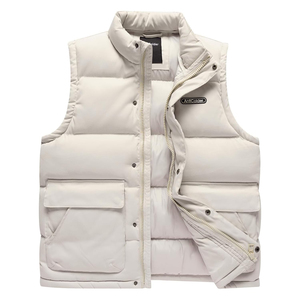 Chaleco acolchado de invierno para hombre, chaleco transpirable con cremallera y botón Plus, estilo callejero, resistente al agua, a prueba de viento - Product Image 1