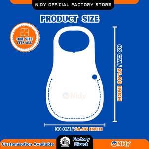 Nidy Oil-Proof Nonwoven Disposable <b>Aprons</b> Self Bibs Smocks for Cooking Cleaning Patient Care Hotel Use-Beauty Personal Care - Product Image 3