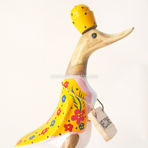 Nouveau design Canard en bambou décoratif Figurine artisanale écologique pour cadeaux et décoration intérieure - Product Image 4
