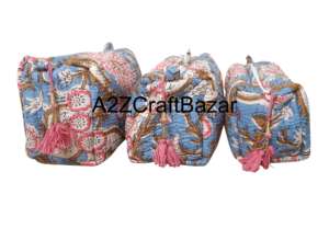 Eco-Friendly Cotton Fabric Cosmetic Bags Tassel Zipper Closure Fashion Design Reusable Lightweight Multi-Function Makeup Pouch - Product Image 2