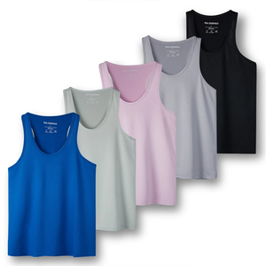 Best Selling Customized <b>Men's</b> <b>Sleeveless</b> Tank Top 100% Cotton Quick Dry Breathable Reasonable Price Gym Fitness Workout Training - Product Image 4