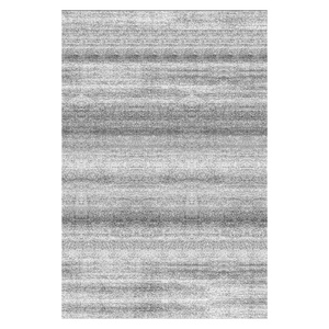 Tapis de salon en chenille gris argenté traditionnel anatolien imprimé numériquement, lavable en machine, antidérapant, vente en gros RUGS DEPOT LXDP-0011 - Product Image 1