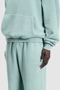 Custom Logo Hooded Casual Pullover High Quality 100% Cotton Blank Sweat <b>Suit</b> Unisex Sweat Tracksuit Set Jogging <b>Suit</b> for <b>Men</b> - Product Image 2