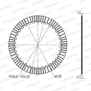แผ่นคลัตช์ FMB04F1 สำหรับรถยนต์เมอร์เซเดสเบนซ์ 722.6, 722.9 - Product Image 2