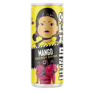 Venta al por mayor Squid Game Energy Drink Mango 330ml Bebida refrescante espumosa para minoristas Supermercado Exportación Suministro OEM - Product Image 2