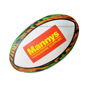 Ballon de rugby/football personnalisé 2026 en caoutchouc synthétique écologique avec logo, haute rétention d'air, vessie anti-fuite, taille personnalisable, pour le sport - Product Image 5