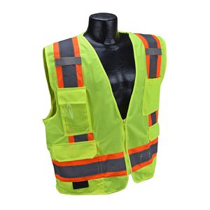 Chaleco de Seguridad con Tiras Reflectantes Personalizadas, Chaleco de Trabajo de Talla Grande, 100% Poliéster Transpirable, Chaleco Reflectante de Seguridad - Product Image 3