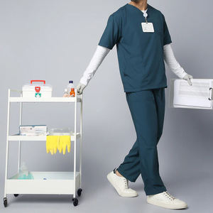 Uniformes médicos duraderos con cuello en V para hombre, ropa de hospital, pantalones y top - Product Image 2