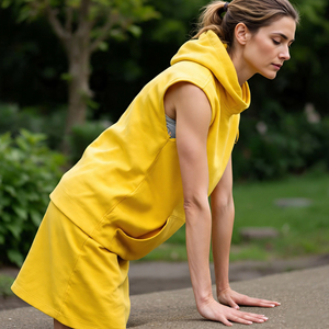 เสื้อฮู้ดเข้ารูปกล้ามเนื้อของผู้หญิงเสื้อมีฮู้ดแขนกุดสำหรับวิ่งจ๊อกกิ้งน้ำหนักปานกลางของผู้หญิง - Product Image 5