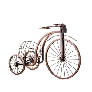 Estante de vino de Metal pulido plateado de diseño único para encimera de hogar, soporte de botella de vino de Metal de aluminio para almacenamiento de muebles para el hogar - Product Image 4