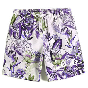 Shorts de plage pour hommes de haute qualité Short de bain à cordon respirant monocouche Prix de gros Technologie de sublimation solide - Product Image 2