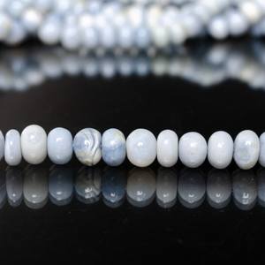 Bleu Bonbon Opale Lisse Rondelle Perles Naturel Teint Bleu Opale Plaine Rondelle Pierres Précieuses 8mm Perles pour La Fabrication De Bijoux De Vente En Gros - Product Image 6