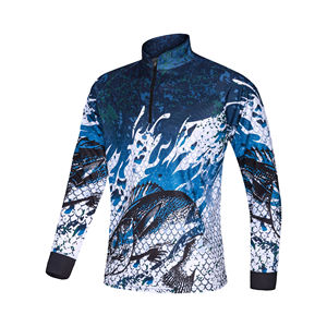 Camisa de Pesca Larga para Hombre con Logotipo Personalizado, OEM ODM, Transpirable, de Secado Rápido, UPF 50+, Antibacteriana, Impresión por Sublimación Completa, para Actividades al Aire Libre - Product Image 1