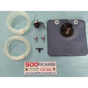 Kit Completo Genérico para FIAT 500 D F L con Componentes de Limpiaparabrisas, Aspersores, Accesorios Cromados, Tubos, Bolsa y Bomba - Product Image 1