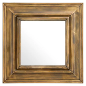 Miroir mural de forme carrée d'art en métal conçu à la mode Miroir décoratif mural de meilleure qualité disponible à un prix raisonnable - Product Image 1